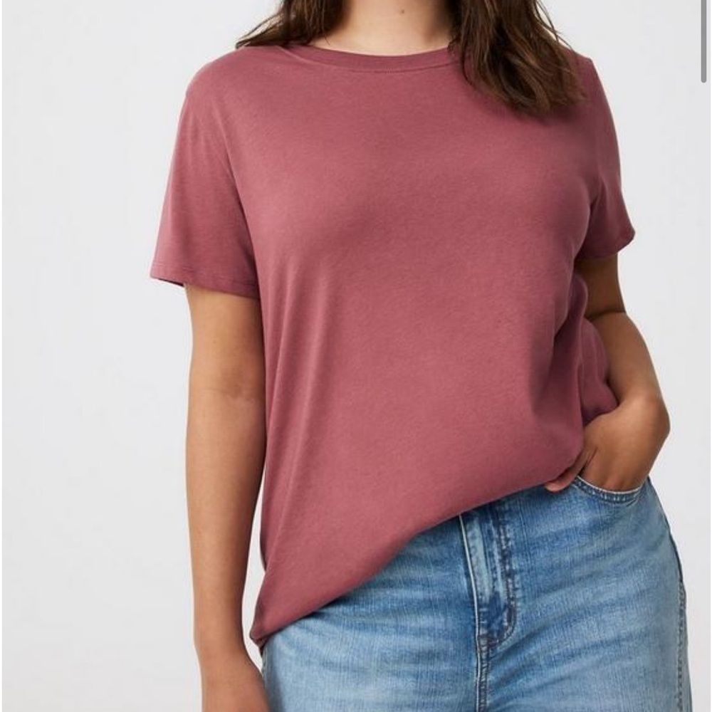 Torrid Casual Mauve T-Shirt for Women